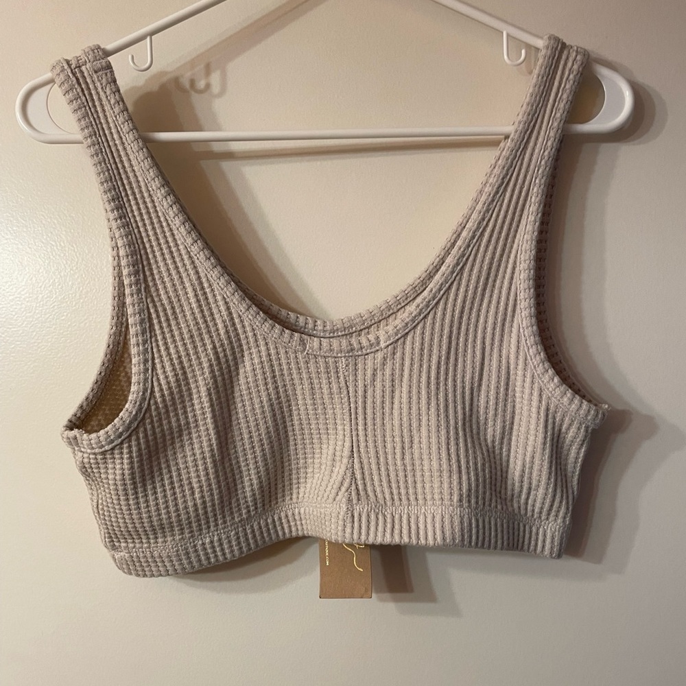 Stateside oatmeal thermal crop top - Picture 3 of 3